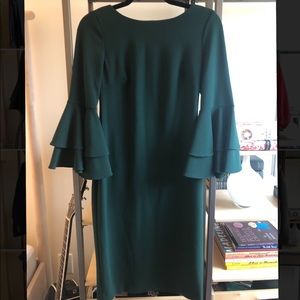 Calvin Klein bell sleeve knee-length dress